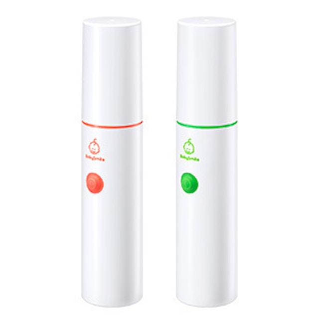 歯科医推奨】 こども用電動歯ブラシ ベビースマイルレインボー（0才～）ピンク ソフトブラシ2本付き S-206P 1個 シースター - アスクル ベビースマイル